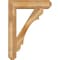 Ekena Millwork Olympic Craftsman Rough Sawn Bracket w/ Offset Brace, Western Red Cedar, 8"W x 32"D x 44"H BKT0806X32X44OLY04RWR - alternate 4